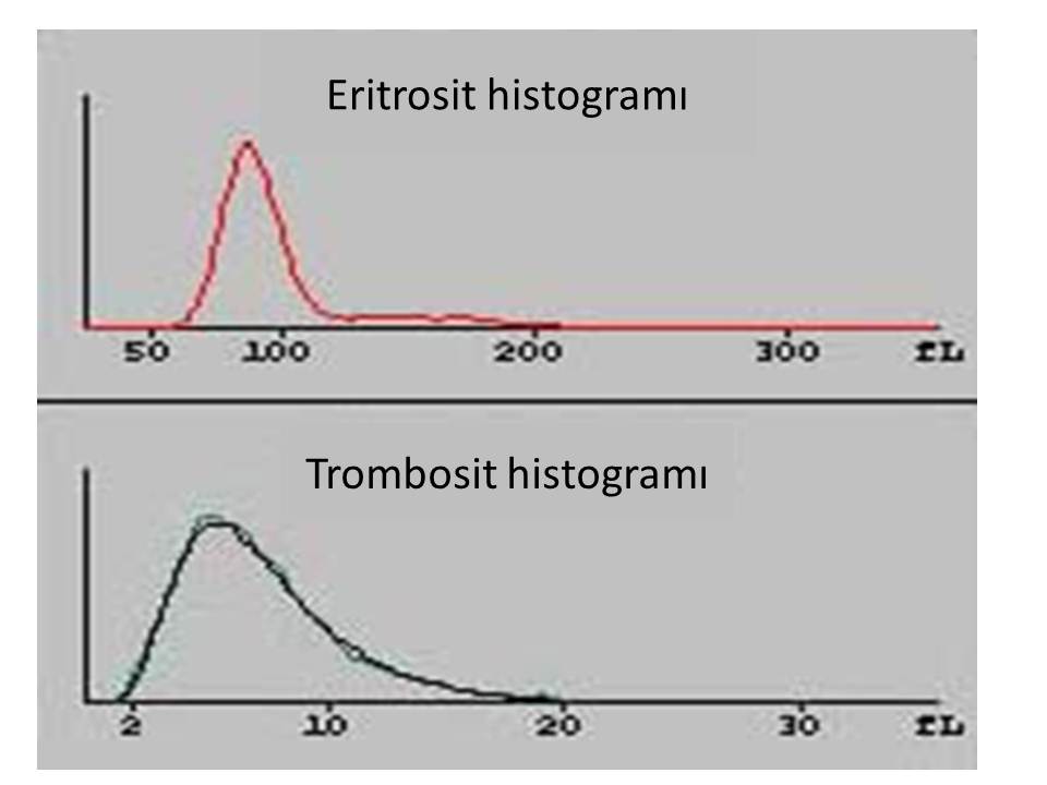 Eritrosit ve Trombosit histogramı